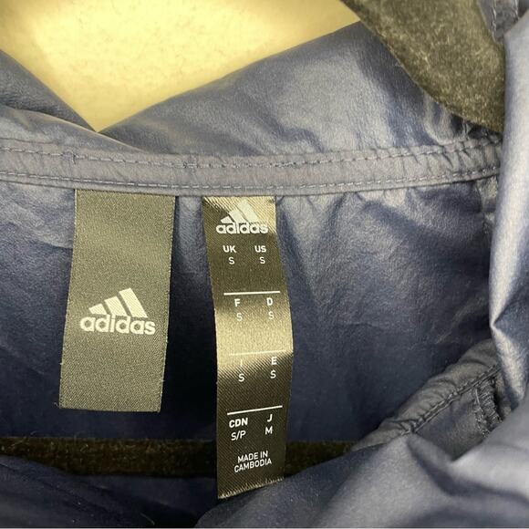 Adidas Parley Navy Blue For the Oceans Windbreaker Jacket Men’s Size Small - Picture 3 of 11